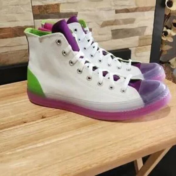 New Converse Chuck Taylor All Star CX Dramatic Night High Top White/Bold Wasabi - Picture 4 of 9